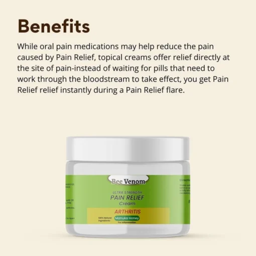 Bee Venom Ultra Strength Pain Relief Cream